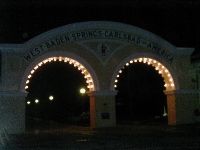 Archway Gates After Dark