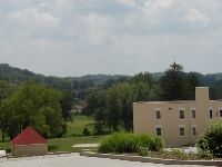 Looking toward town from behind the hotel