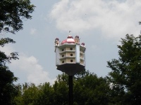 Hotel shaped Birdhouse