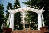 ...Through the Arch to the Garden Entrance