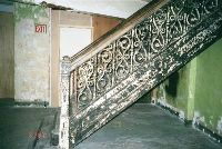 A stairwell, not yet restored