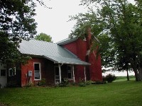 View of the house from the spring house