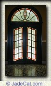 Stained Glass Lobby Doors