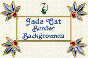 Jade Cat Border Backgrounds
