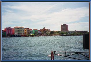 The Punda section of the city of Willemsted, Curaçao
