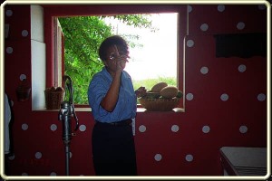 Kitchen in Brievengat, a colonial mansion furnished with authentic pieces on Curaçao.