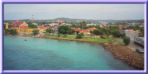 View of Kralendijk, Bonaire from the ship