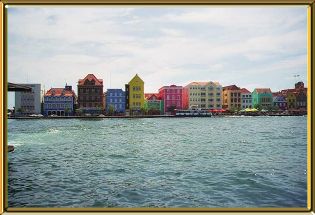 The Punda section of the city of Willemsted, Curaçao