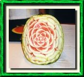 Carved Watermelon Flower