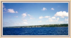 View of Barbados from the ferry