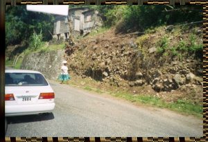 On the way to Marigot Bay