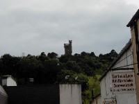 The Monument is the tower above the town. See the Kiltmaker, too.