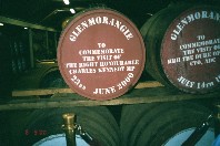 The person named gets the cask when it's ready; usually auctioned for charity.