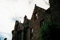 The front of the house faces in a southern direction.